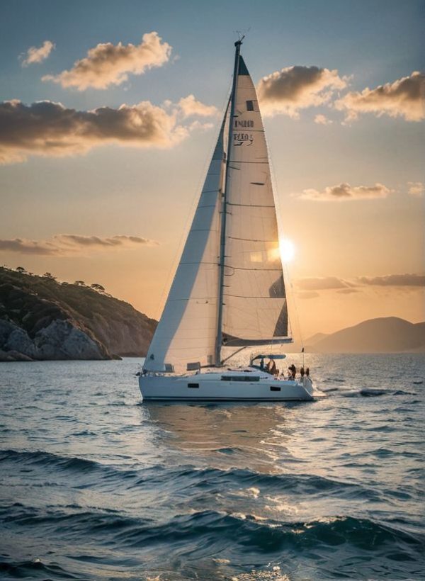a green working space with laptop, notes, plants, computer